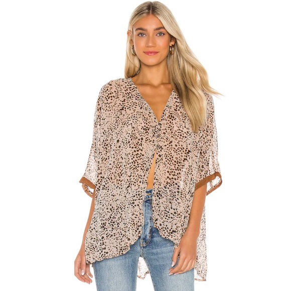 Free People Tops - NWT Free People Sleepin In Top in Animal Print